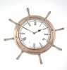 AL48250 - Aluminum Ship Wheel Clock (7082), 18"